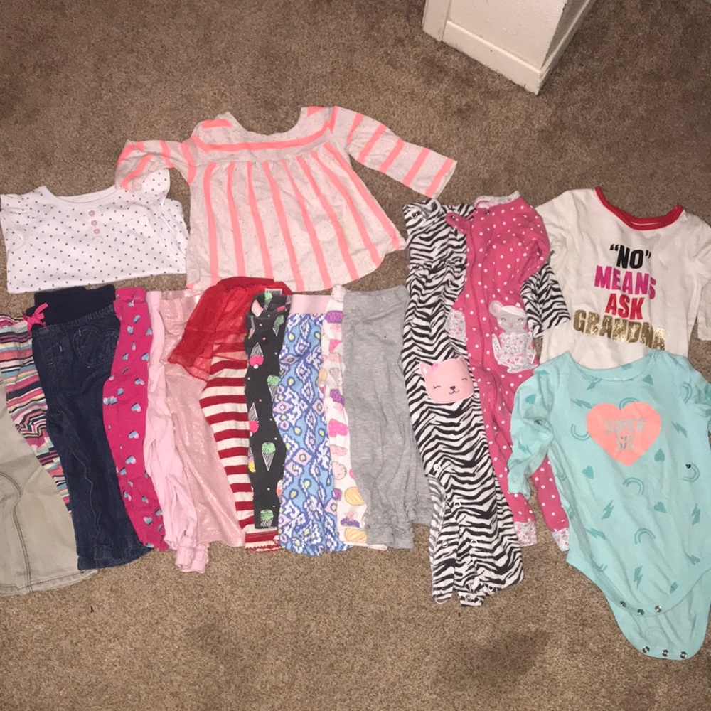 12 months girl clothes bundle